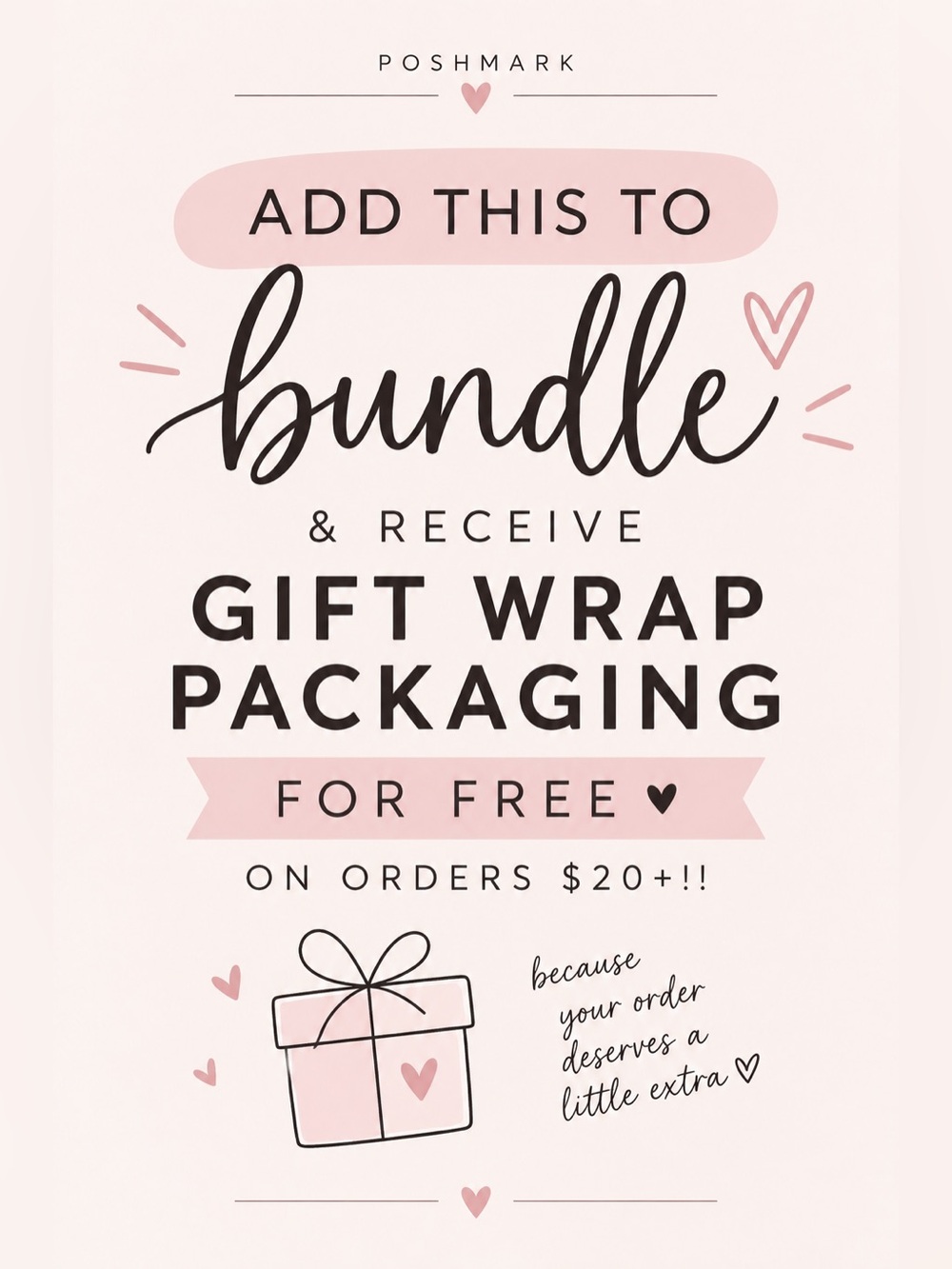 Bundle Add-On – FREE Gift Wrap Packaging Orders $20+